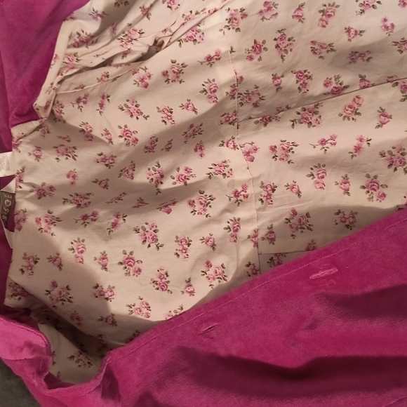 george Pink Little Girl Velour Coat For 24 monts - Picture 10 of 13